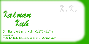 kalman kuh business card